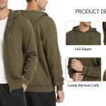Men's Full-Zip Hoodies with Big Pockets: Athlete Sportswear