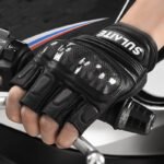 Vintage Rider Sheepskin Carbon Fiber Racing Gloves