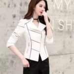 Designer Leather Blazer for Women: Stylish, Adjustable, and Protective - Image 2