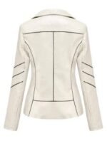 Designer Leather Blazer for Women: Stylish, Adjustable, and Protective - Image 3