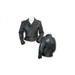 Women's Leather Motorbike Blazer: Designer Fashion with Protection
