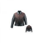 Women's Leather Blazer Jacket with Fashionable Protection