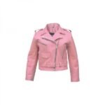 Ladies' Designer Blazer Leather Jacket: Adjustable, Fashionable Protection for Motorbike Riders