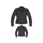 Women's Leather Blazer Motorbike Jacket: Designer Style with Adjustable Protection.