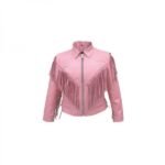 Stylish Ladies Leather Motorbike Blazer with Adjustable Protection