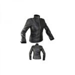 Stylish Women's Leather Motorbike Jacket with Adjustable Designer Protection