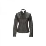 Women's Leather Blazer Jacket with Adjustable Fit and Fashionable Protection