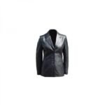 Stylish Women's Leather Protective Blazer Jacket Adjustable