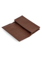 Heritage Voyager Leather Long Wallet – Elegant Slim Cash & Card Organizer (Handmade)