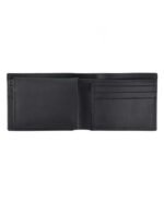 Noir Legacy Leather Bifold Wallet – Sophisticated Slim Card & Cash Holder (Handmade)