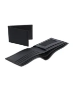 Obsidian Prime Leather Bifold Wallet – Elegant Slim Card & Cash Holder (Handmade)