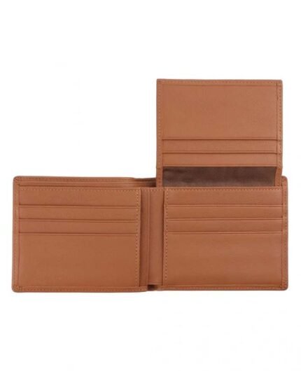 Golden Oak Leather Bifold Wallet – Premium Classic Card & Cash Holder (Handmade)