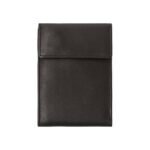Midnight Heritage Leather Flap Wallet – Compact Secure Card & Cash Organizer (Handmade)