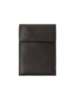 Midnight Heritage Leather Flap Wallet – Compact Secure Card & Cash Organizer (Handmade)