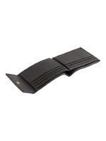 Midnight Heritage Leather Flap Wallet – Compact Secure Card & Cash Organizer (Handmade)