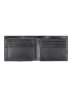 Handmade Black Genuine Leather Bifold Wallet – Classic Slim Minimalist Card Holder