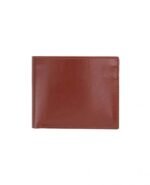 Vintage Amber Leather Bifold Wallet – Classic Everyday Card & Cash Holder (Handmade)