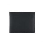 Shadow Crest Leather Bifold Wallet – Modern Slim Card & Cash Holder (Handmade)