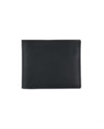 Shadow Crest Leather Bifold Wallet – Modern Slim Card & Cash Holder (Handmade)