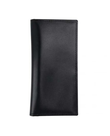 Onyx Prestige Leather Long Wallet – Slim Executive Cash & Card Organizer (Handmade)