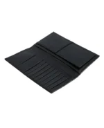 Onyx Prestige Leather Long Wallet – Slim Executive Cash & Card Organizer (Handmade)