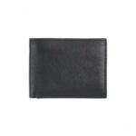 Midnight Pebble Leather Bifold Wallet – Classic Textured Card & Cash Holder (Handmade)