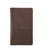 Mahogany Essence Leather Vertical Wallet – Classic Slim Cash & Card Organizer (Handmade)