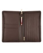 Mahogany Essence Leather Vertical Wallet – Classic Slim Cash & Card Organizer (Handmade)