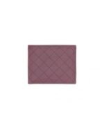 Bordeaux Diamond Leather Bifold Wallet – Quilted Luxury Card & Cash Holder (Handmade)