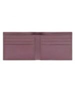Bordeaux Diamond Leather Bifold Wallet – Quilted Luxury Card & Cash Holder (Handmade)