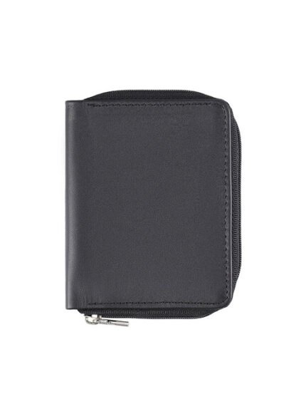 Executive Zip Around Leather Wallet – Secure Premium Card & Cash Organizer (Handmade)