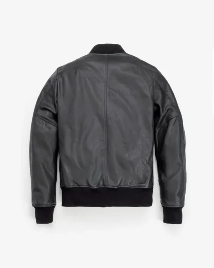 Heritage Lightweight Pebbled Cowhide Bomber Jacket