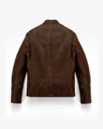 Vintage Waxed Cowhide Café Moto Jacket
