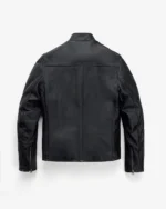 Vintage Slim-Fit Cowhide Café Racer Jacket