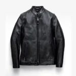 Tailored Cowhide Café Racer Leather Jacket
