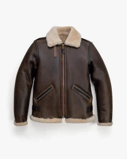 Heritage Shearling Flight Jacket with Cowhide Accents