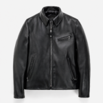 Heritage Naked Cowhide Rider Jacket with Split Collar