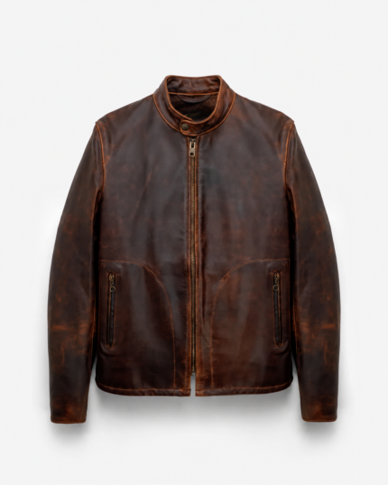 Heritage Oiled Nubuck Café Racer Jacket
