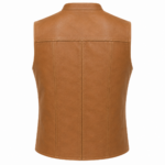 Frontier Ranger Leather Vest – Rugged Zip-Up Utility Vest