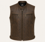 Iron Ridge Leather Vest – Vintage Racer Motorcycle Vest