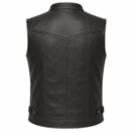 Nightfall Velocity Leather Vest – Quilted Racer Vest