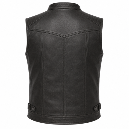 Nightfall Velocity Leather Vest – Quilted Racer Vest