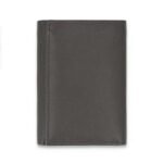 Urban Slate Leather Vertical Wallet – Compact Premium Card & Cash Holder (Handmade)