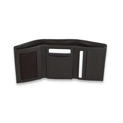 Urban Slate Leather Vertical Wallet – Compact Premium Card & Cash Holder (Handmade)