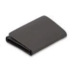 Urban Slate Leather Vertical Wallet – Compact Premium Card & Cash Holder (Handmade)