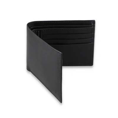 Shadow Luxe Leather Bifold Wallet – Refined Minimalist Card & Cash Holder (Handmade)