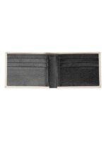 Ivory Essence Leather Bifold Wallet – Elegant Slim Card & Cash Holder (Handmade)